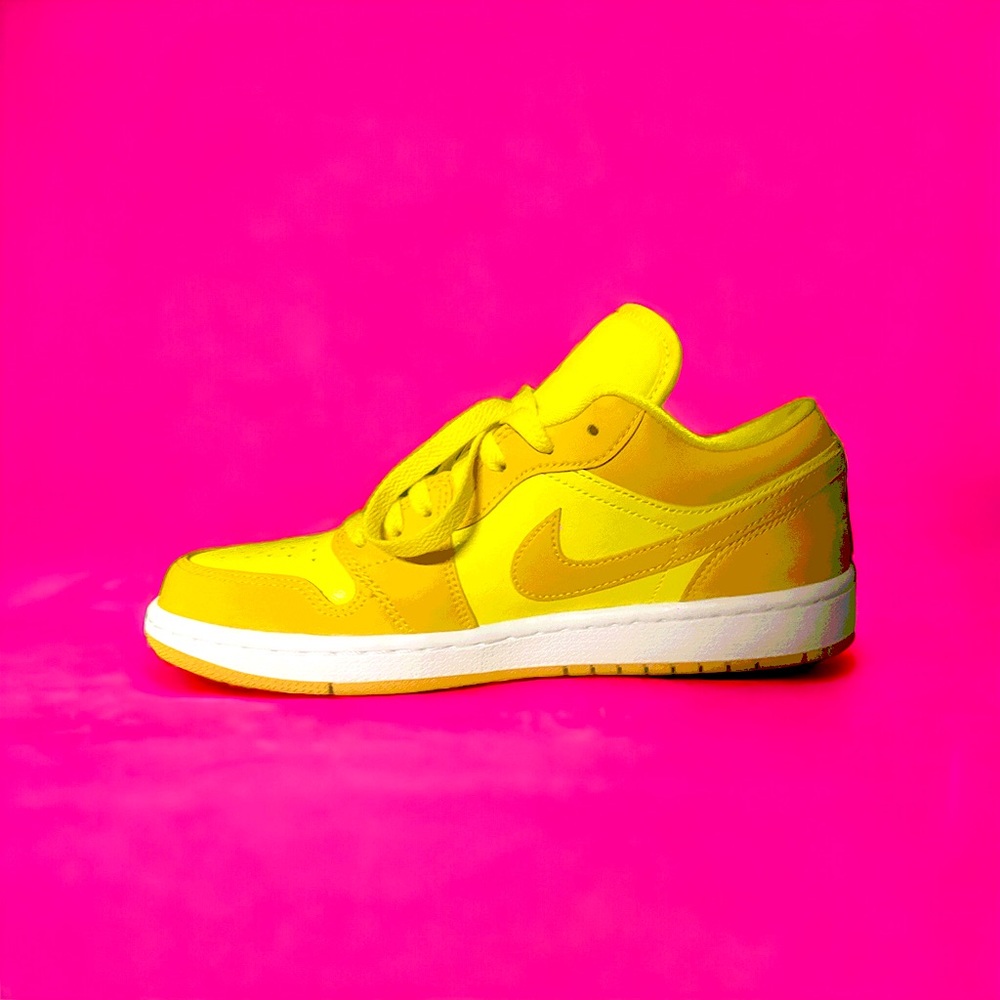 Nike Air Jordan 1 Low (Yellow Strike/ White) US 9 Women’s DC0774-700 Retro Shoes